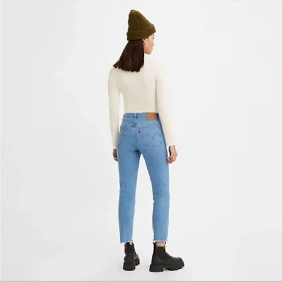 LEVI’S Premium Wedgie Rigid Denim Button Fly Jeans - Picture 3 of 14